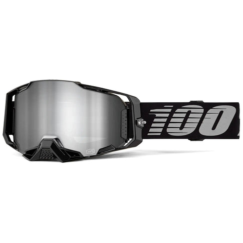 Gafas 100% Armega Black - Mirror Silver