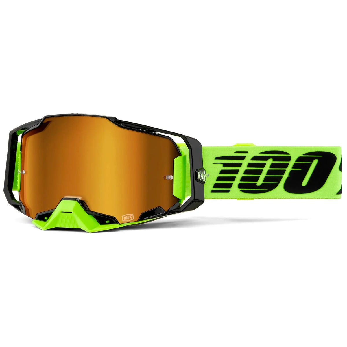 Gafas 100% Armega Neon Yellow - Mirror Gold