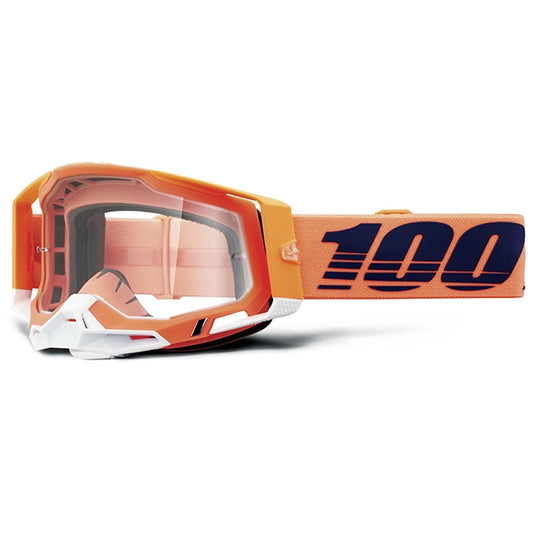 Masques cross 100% Racecraft 2 Coral - écran transparent