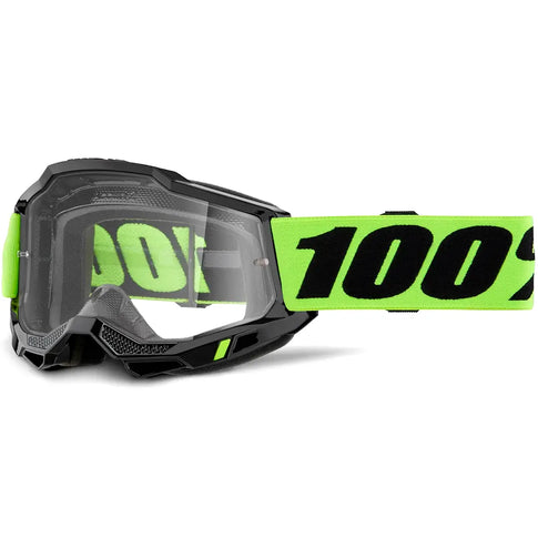 Óculos off road 100% Accuri 2 Neon Yellow - Clear