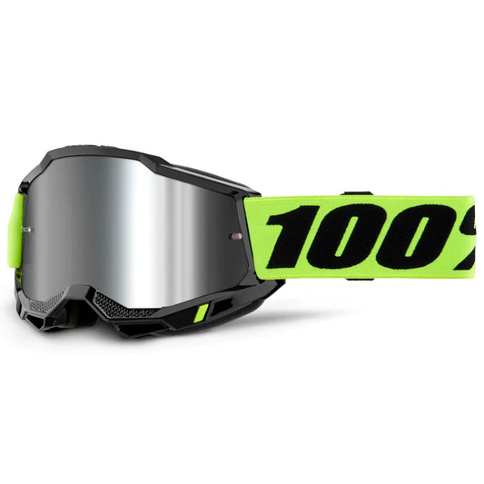 Gafas 100% Accuri 2 Junior Neon Yellow - Mirror Silver