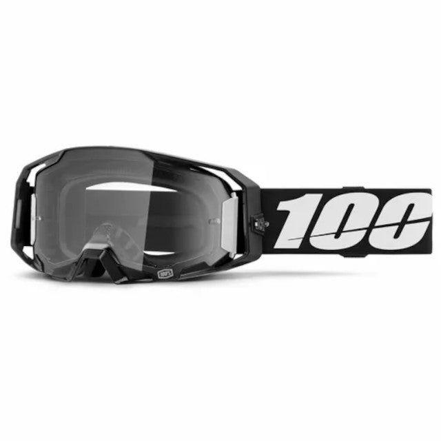 Gafas Offroad 100% Armatic negro - cristal transparente 50059-00001