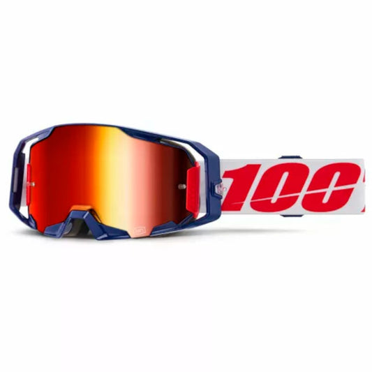 Offroad goggles 100% Armatic Mach Z- red mirror lens