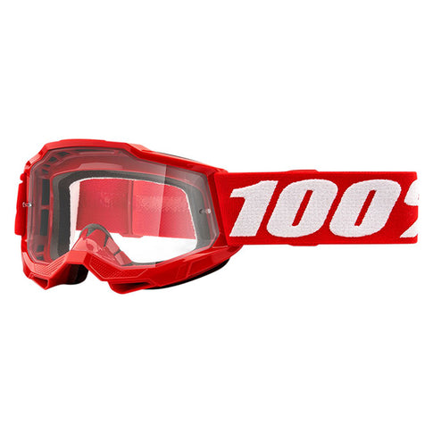 Offroad goggles 100% Accuri 2 Youth neon red - clear lens