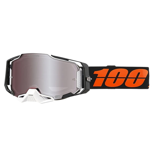 Offroad goggles 100% Armega Blacktail - silver mirror lens