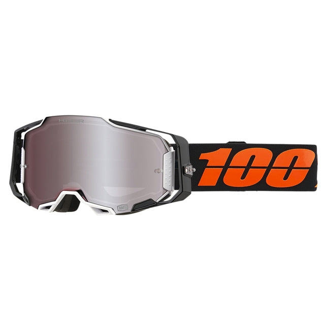 Gafas Offroad 100% Armega Blacktail - cristal espejo plata
