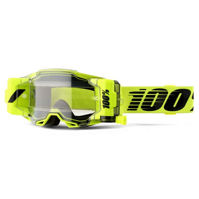 Gafas Offroad 100% Armega Forecast Nuclear Citrus - Cristal Transparente