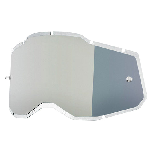 Cristal gafas inyectado Offroad 100% Generation 2 - plata espejo flash ahumado 59091-00001