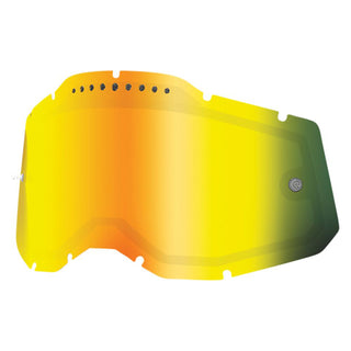 Cristal gafas doble ventilado Offroad 100% Generation 2 - espejo dorado