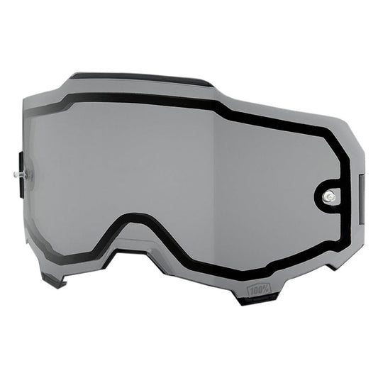 Cristal gafas dobles Offroad 100% Armega - ahumado 59051-00002