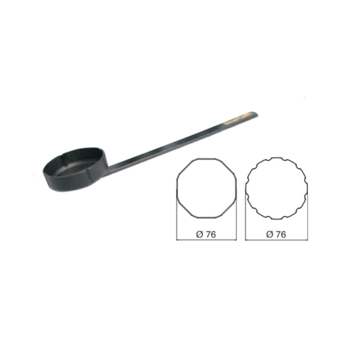Útil para filtro de aceite Piaggio Buzzetti 300 / 400 / 500cc d.76mm Buzzetti 5106