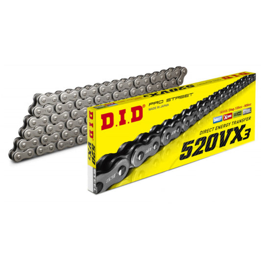 Chain X-Ring pitch 520 VX3 112 links rivet connector D.I.D
