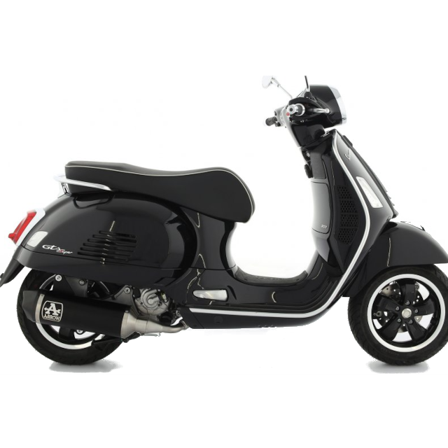 Silenciador de escape Arrow Urban Vespa GTS 300 >21 (CE) - negro 53536ANN