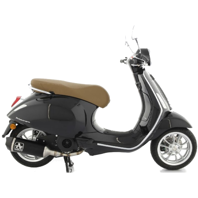Silenciador de escape Arrow Urban Vespa Primavera 125 ABS Euro 5 >21 (CE) - carbono-negro