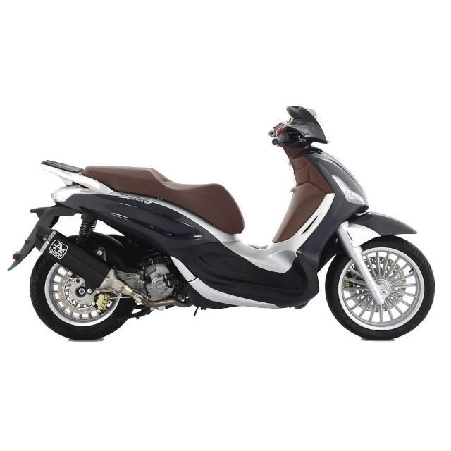 Silenciador de escape Arrow Urban Piaggio Beverly 300 HPE >21 (CE) preto-carbono