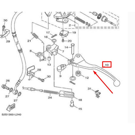 Levier gauche Yamaha X-Enter 125/150