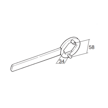 Bloqueur de cloche d’embrayage Piaggio scooter 34 mm Buzzetti