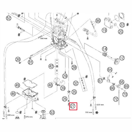 High jet 188 Keihin KTM