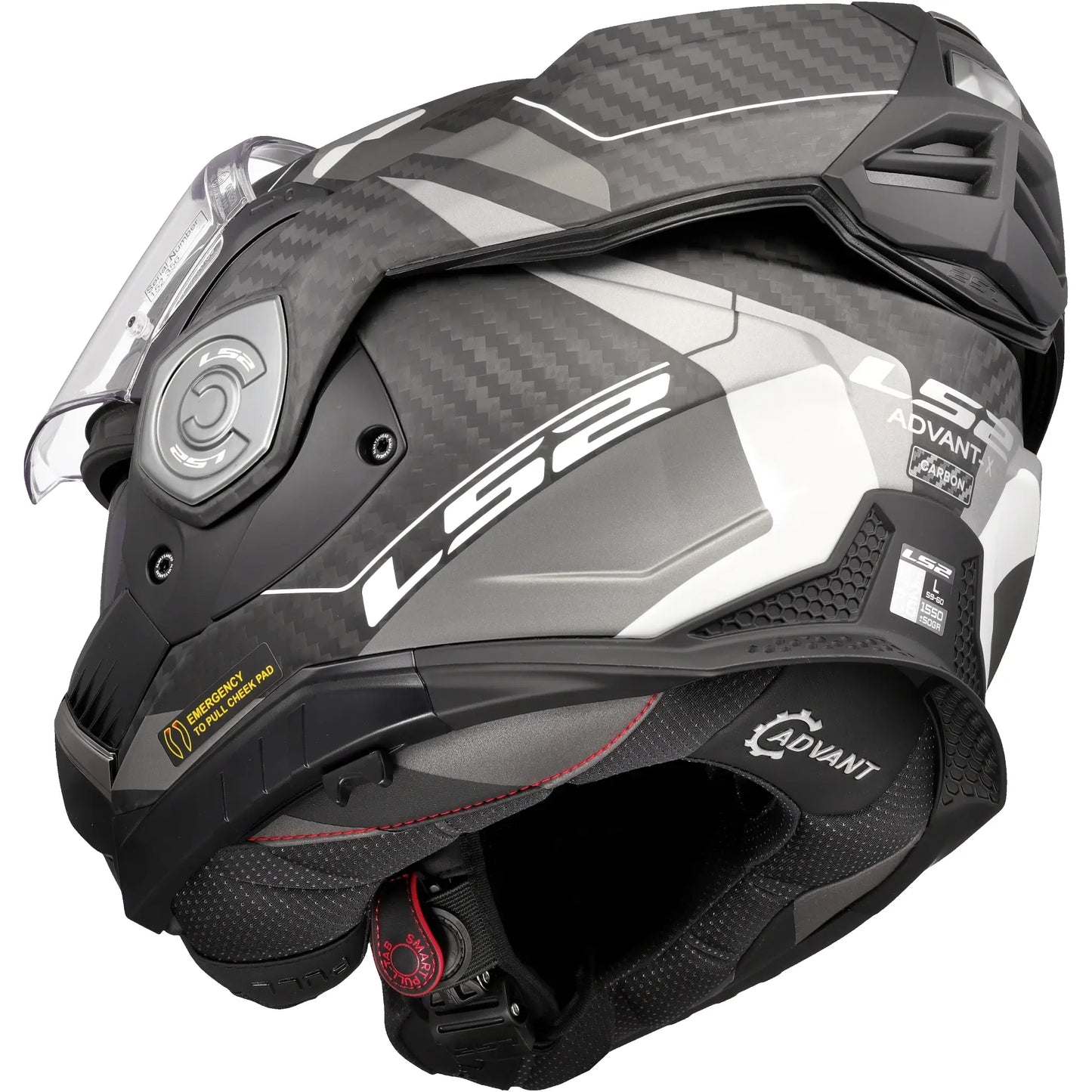 Casco LS2 FF901 Advant X Carbon Horizon - Carbono/Gris Mate