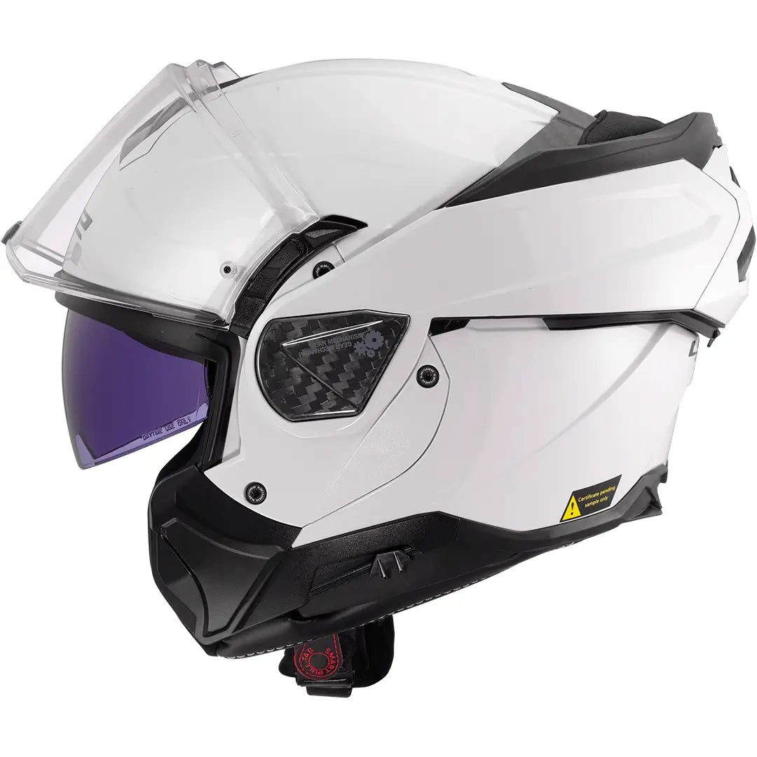 Capacete modular LS2 FF910 Advant II Solid - Branco Brilhante