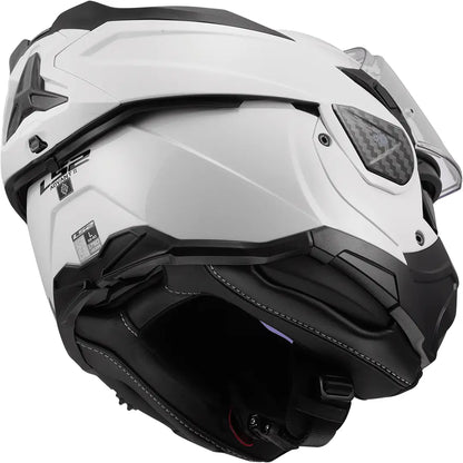 Capacete modular LS2 FF910 Advant II Solid - Branco Brilhante
