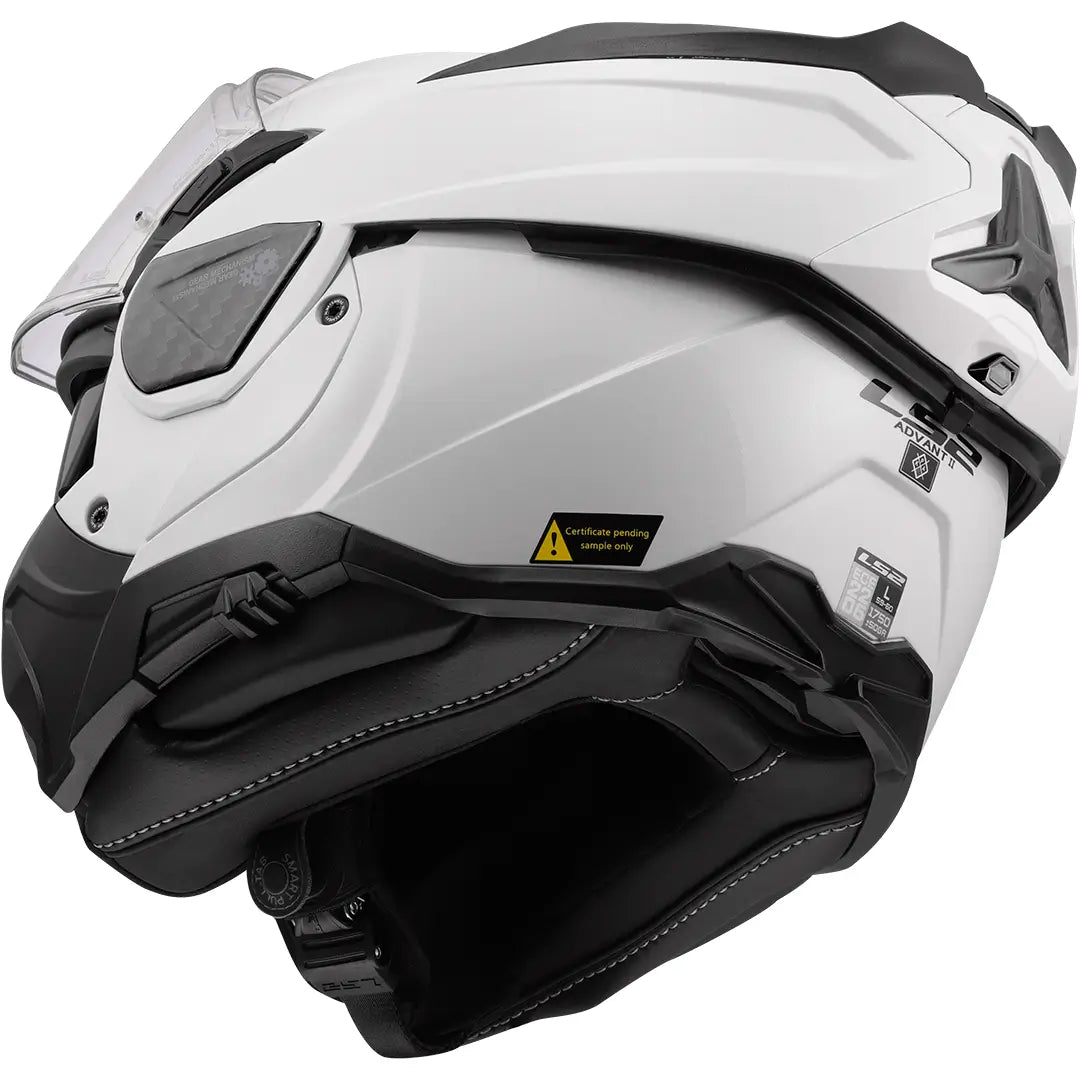 Capacete modular LS2 FF910 Advant II Solid - Branco Brilhante