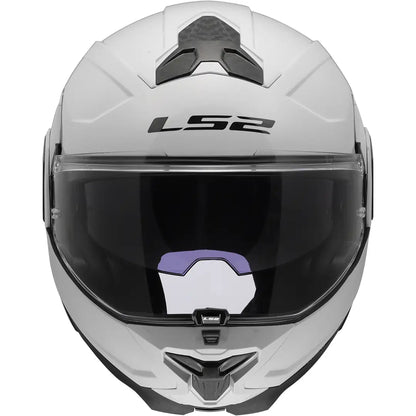 Capacete modular LS2 FF910 Advant II Solid - Branco Brilhante