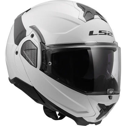 Capacete modular LS2 FF910 Advant II Solid - Branco Brilhante