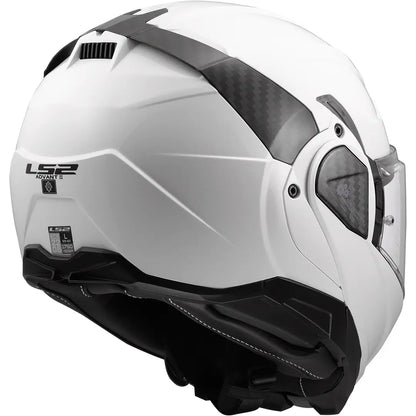 Capacete modular LS2 FF910 Advant II Solid - Branco Brilhante