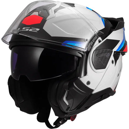 Casco LS2 FF910 Advant II Triple - Blanco/Azul/Rojo