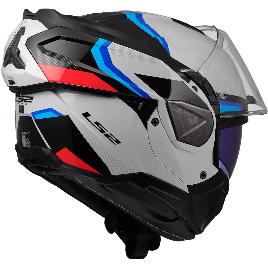 Casco LS2 FF910 Advant II Triple - Blanco/Azul/Rojo