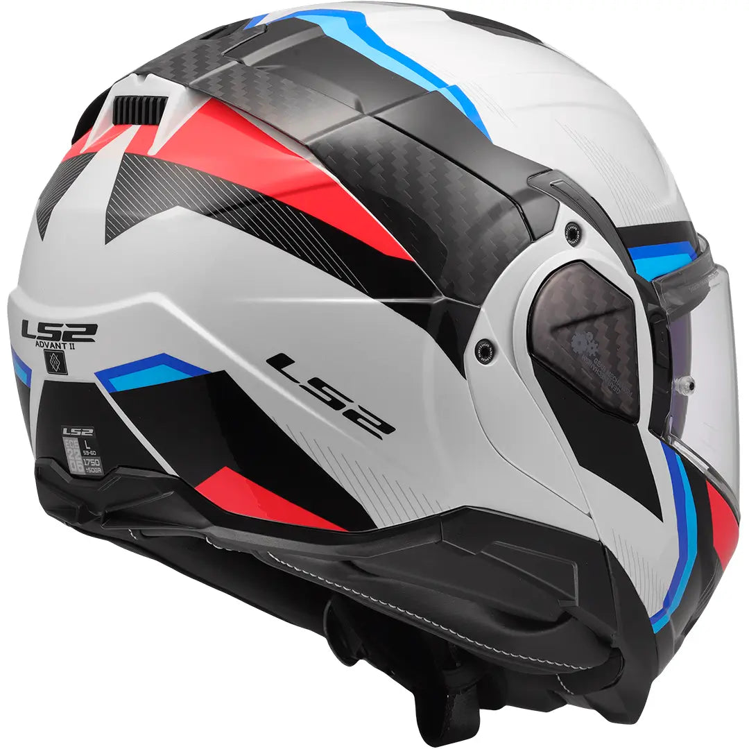 Casco LS2 FF910 Advant II Triple - Blanco/Azul/Rojo