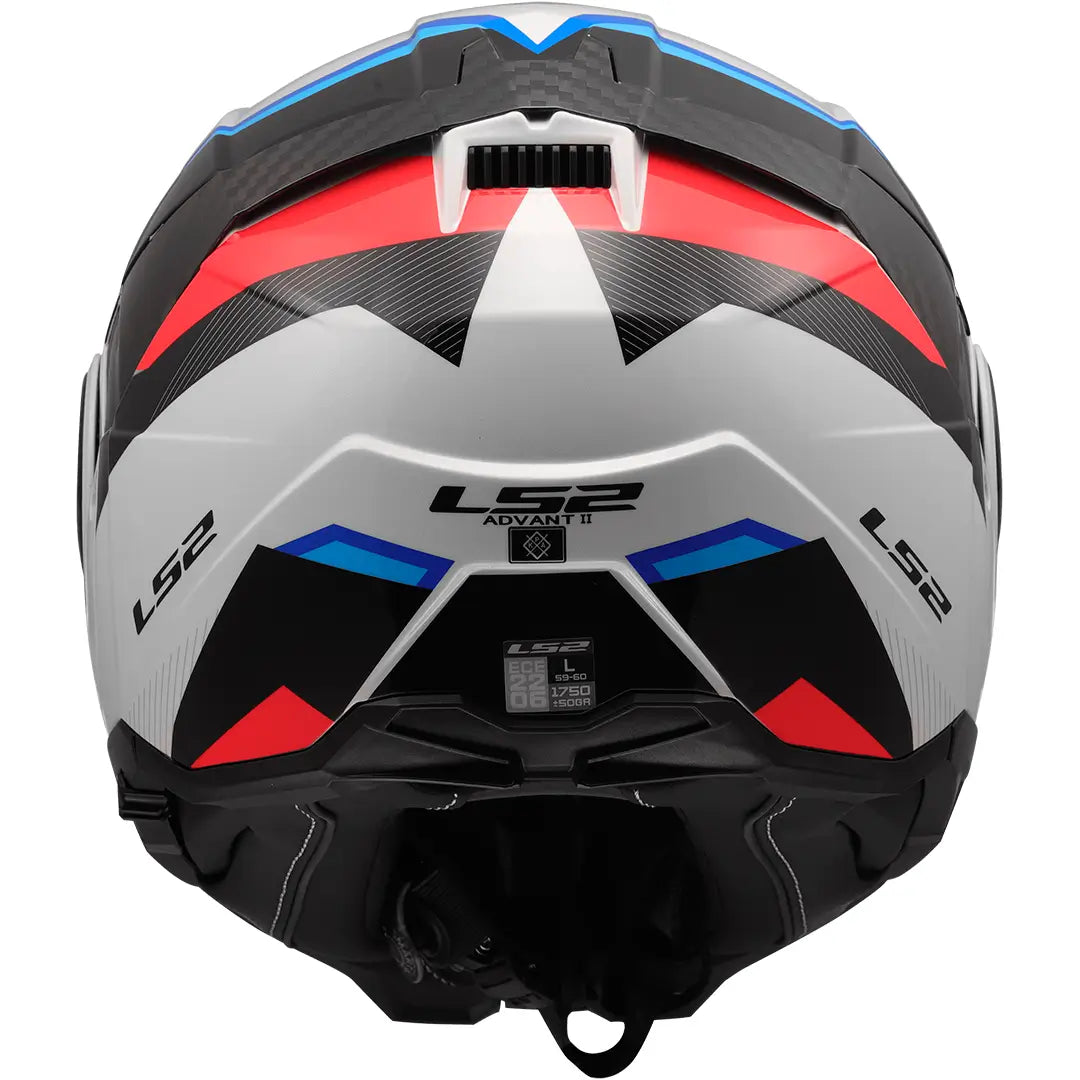 Casco LS2 FF910 Advant II Triple - Blanco/Azul/Rojo