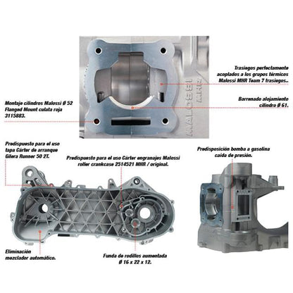 Cárter Malossi MHR RC-One 94cc Minarelli horizontal