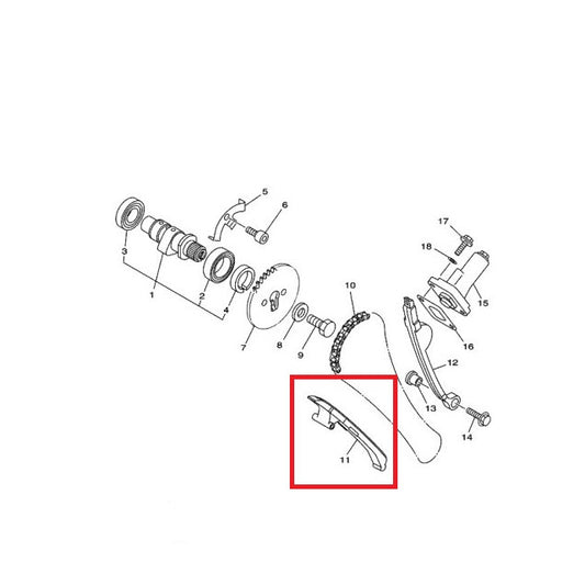 Tope de guia 1 Yamaha TT-R 125 / XT 125 R/X 5HH-E2231-00