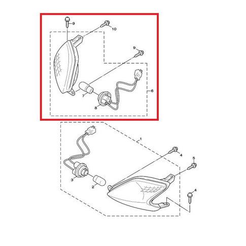 Intermitente delantero derecho Yamaha Cygnus X 125 04-05 5MLH33200000