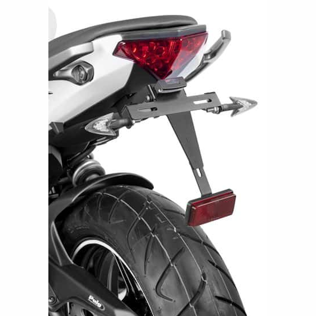 Soporte matrícula Negro Kawasaki ER-6N/F 12-17 PUIG 6096N