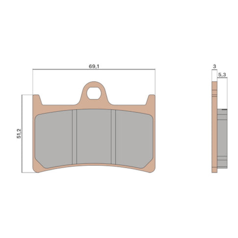 Pastillas de freno delanteras Yamaha T-Max 530-560 Malossi - sinterizadas 6215022BS