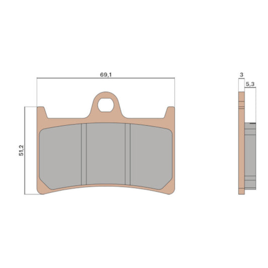 Pastillas de freno delanteras Yamaha T-Max 530-560 Malossi - sinterizadas 6215022BS