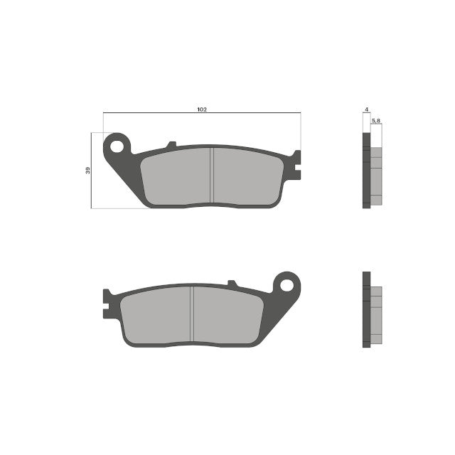 Honda Forza / SH / Yamaha X-Max 125cc Malossi brake pads - organic