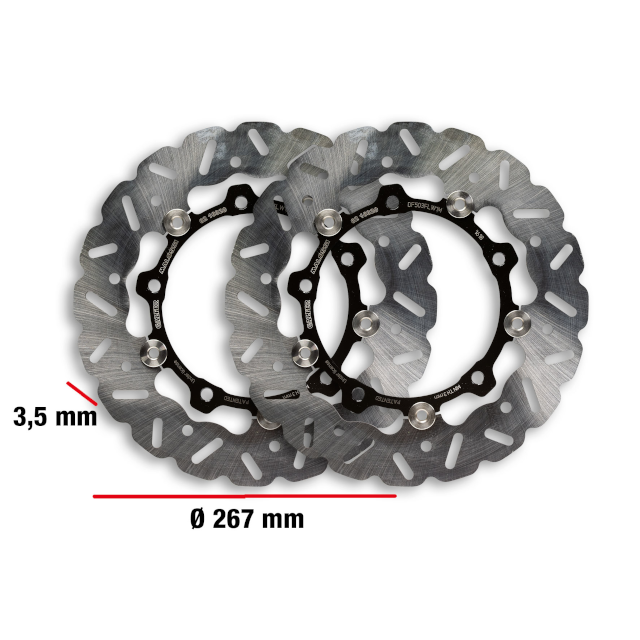 Juego discos de freno delanteros Whoop Yamaha T-Max 530-560 / X-Max 400 16- Malossi 6216320E
