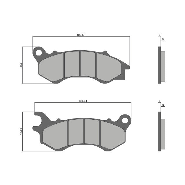 Pastillas de freno Honda PCX 12-17 Malossi 6219250BB