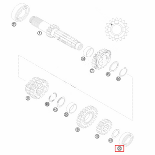 Bearing 16003 C4 J1 KTM