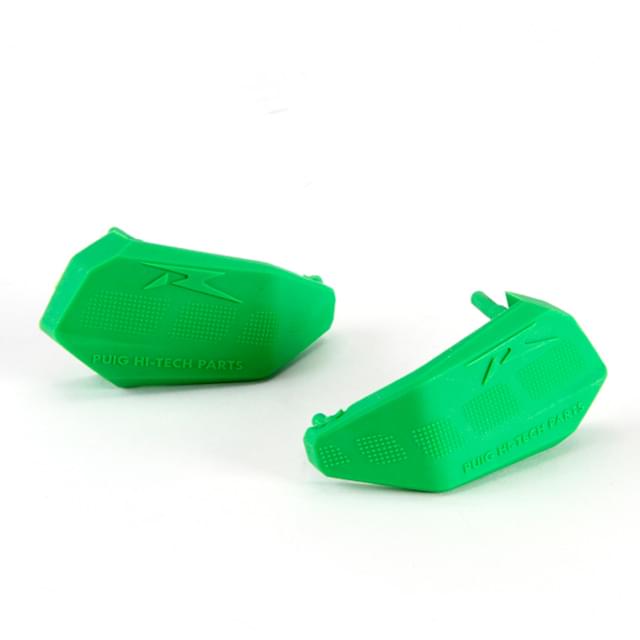 Substituições de borracha protetora de motor R12 verde Puig