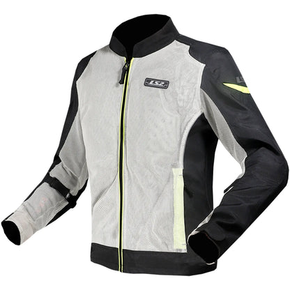 Chaqueta LS2 Airy Man - Negro/Gris/Amarillo