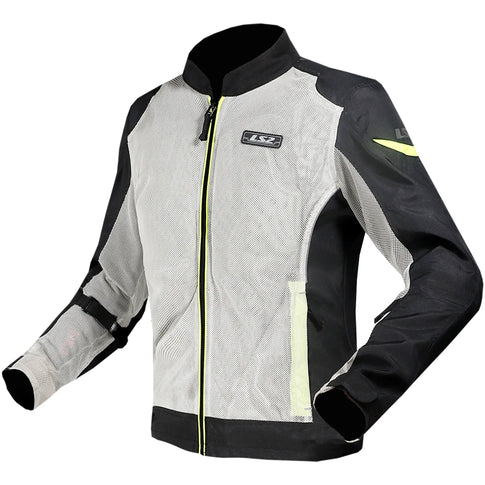 Chaqueta LS2 Airy Man - Negro/Gris/Amarillo