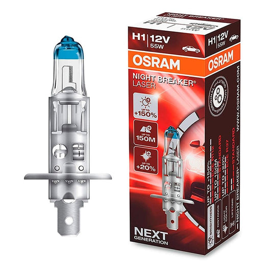 Osram Night Breaker Laser Bulbs H1 12V 55W, 1 pc.