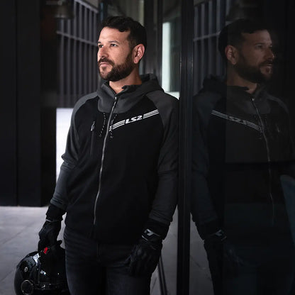 Chaqueta LS2 Throttle Man - Negro/Gris