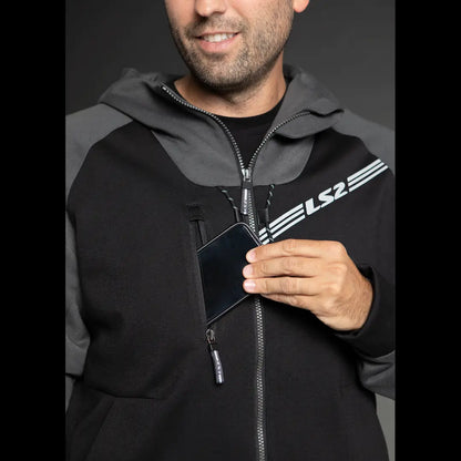 Chaqueta LS2 Throttle Man - Negro/Gris