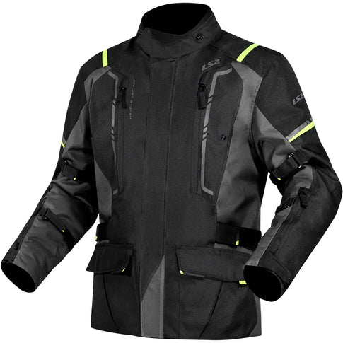 Chaqueta LS2 Narvik Man - Negro/Amarillo